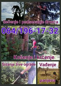Kosenje trave – Sečenje drveća Slika 1 Kosenje trave – Sečenje drveća Slika 1